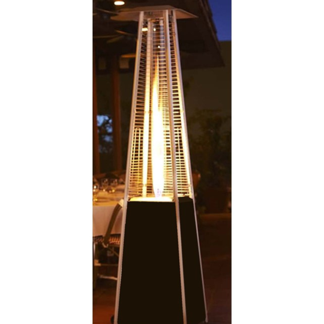 Tall Quartz Glass Tube Heater- Hammered Bronze Finish